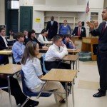 Obama speaks to students in school