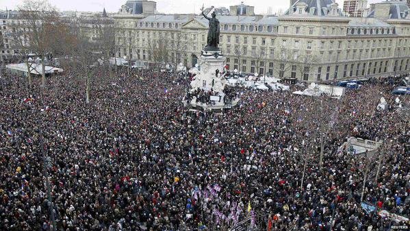 Thousands of people gather for March of Unity in France
