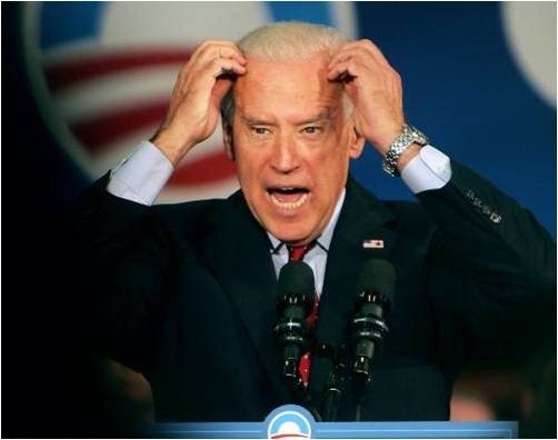 Joe Biden holds hair in anger outburst