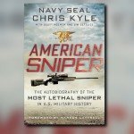 Book cover for American Sniper with sniper rifle on the cover
