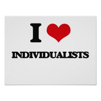 I [heart] Individualists on white background
