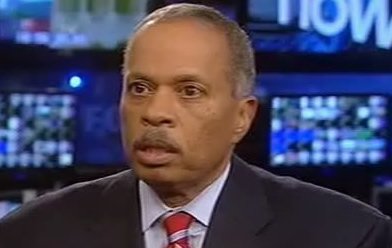Juan Williams with confused look on face during interview