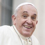 A big smile on the face of Pope Francis