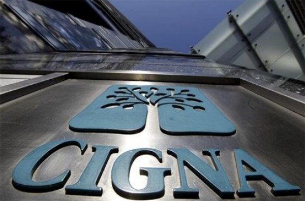 Cigna logo on the Cigna headquarters building