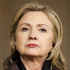 Hillary Clinton looking angry